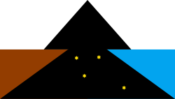 Bandera del pueblo tehuelche