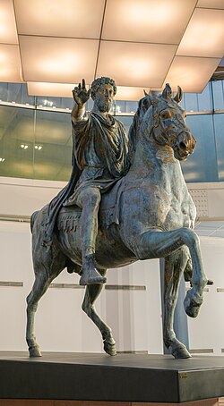 Estatua ecuestre de bronce de Marco Aurelio