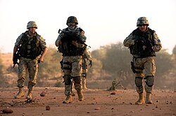 Soldados polacos de la EUFOR en una misión en el Chad en 2009