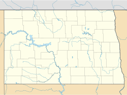 Mapa de Bismarck en Dakota del Norte