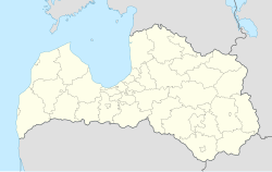 Ubicación de Riga en Letonia