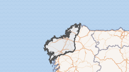 Mapa territorial de la provincia de La Coruña