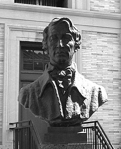 Busto escultórico de Henry David Thoreau