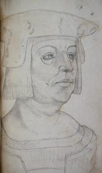 Retrato de Felipe de Borgoña basado en un original de Jan Gossaert