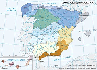 Cuencas hidrográficas de la península