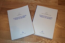 Documento del Tratado por el que se establece una Constitución para Europa