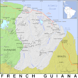 Guayana Francesa en América del Sur