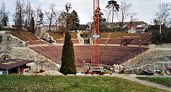Teatro romano de Augst visto desde las gradas