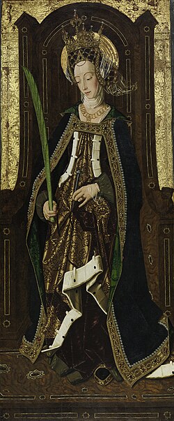 Representación y datos biográficos de Santa Engracia