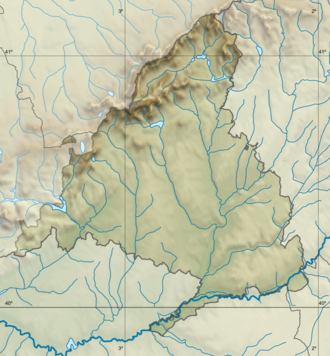 Ubicación del Puerto de Navacerrada en la Comunidad de Madrid y Castilla y León