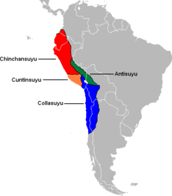 Mapa del Imperio inca