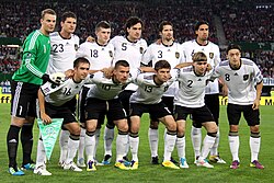 Selección de Alemania durante un torneo internacional de la FIFA.