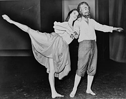 Suzane Barrel y George Balanchine en Don Quijote
