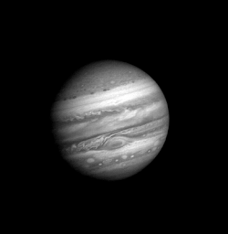 Atmósfera de Júpiter vista por la sonda Voyager I