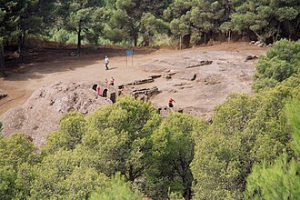 Fotografía de las ruinas arqueológicas del sitio histórico de Bobastro.