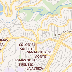 Mapa detallado del fraccionamiento de Ciudad Satélite