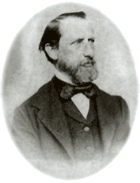 Retrato histórico de Henri Nestlé, fundador de la compañía.