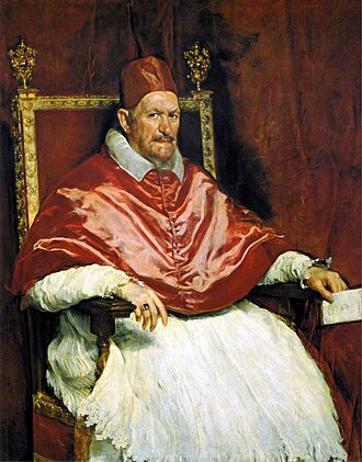 Retrato de Inocencio X por Diego Velázquez conservado en la Galería Doria Pamphili de Roma
