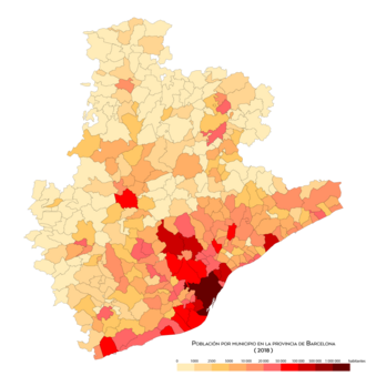 Gráfico de población por municipio