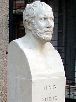 Busto de Zenón de Citio en Atenas, Grecia