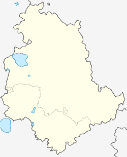 Mapa de la región de Umbría mostrando la ubicación de Terni