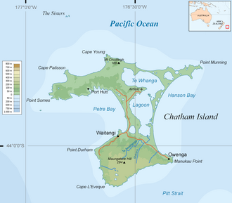Ilustración relacionada con la cartografía o registros de la Isla Chatham