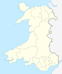 Mapa de localización de Cardiff en Gales