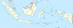 Mapa de localización que muestra a Nusantara ubicada en Indonesia