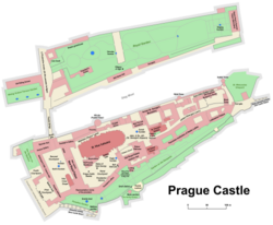 Plano esquemático del Castillo de Praga