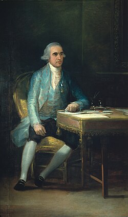 Retrato de Francisco de Saavedra realizado por Francisco de Goya en 1798, conservado en el Instituto de Arte Courtauld.