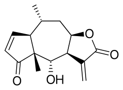 Estructura química de la helenalina