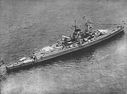 El acorazado alemán Graf Spee
