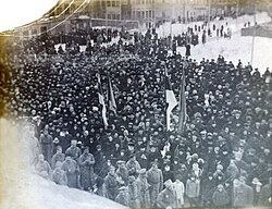 Proclamación pública de la independencia de Estonia en Pärnu