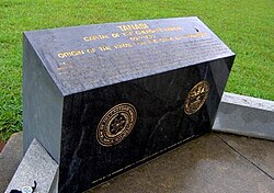 Monumento cerca de la ubicación del antiguo poblado indio Tanasi en el condado de Monroe