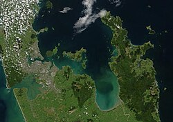 Vista del golfo de Hauraki