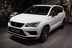 Ateca de 2018 expuesto en el Salón del Automóvil de Ginebra