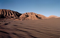 Valle de la Luna en el desierto de Atacama, Chile