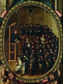 Aula de la universidad de Salamanca