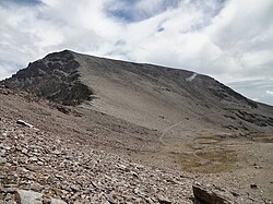 Mulhacén desde la ladera del collado de la Caldera
