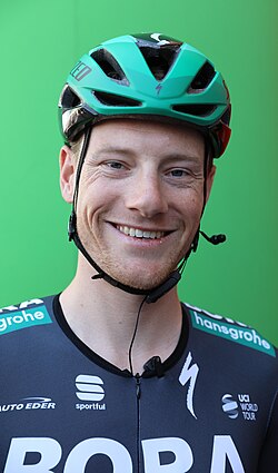 Sam Bennett en una competición ciclista