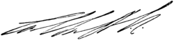 Firma manuscrita de Carlos X Gustavo de Suecia
