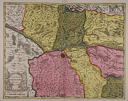 Representación cartográfica histórica del Territorium Argentoratense
