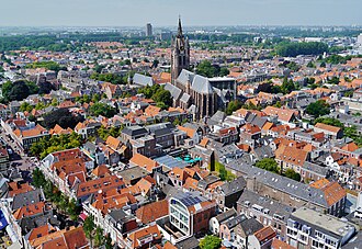 Calle histórica en Delft