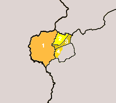Mapa del Valle de Jálama