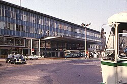 La estación en la década de 1970