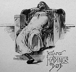 Ilustración histórica sobre la muerte del rey Hading