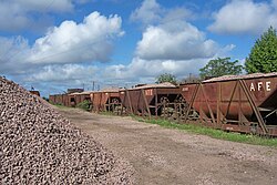 Tolvas ferroviarias destinadas al transporte de balasto