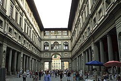 Vista de la Galería Uffizi