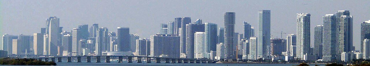 Vista urbana del condado de Miami-Dade