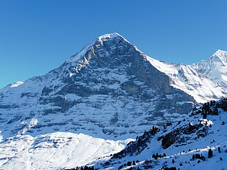 Cara norte nevada del Eiger